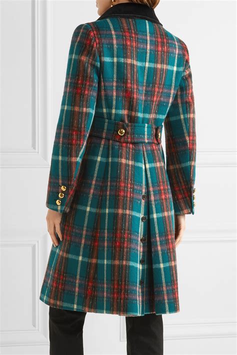 miu miu plaid coat|Miu Miu Coats .